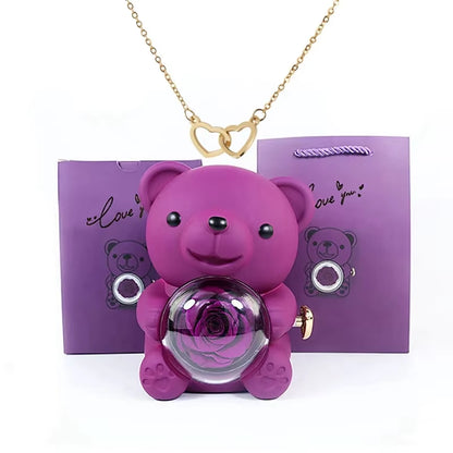 Bear Heart Necklace